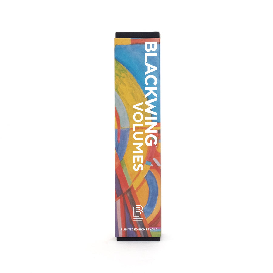 A box of Blackwing Volume 710 limited edition pencils featuring colorful Grateful Dead-themed artwork on the packaging.