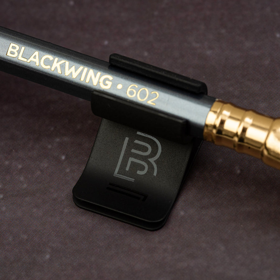 Blackwing Notebook Clip in black with a 